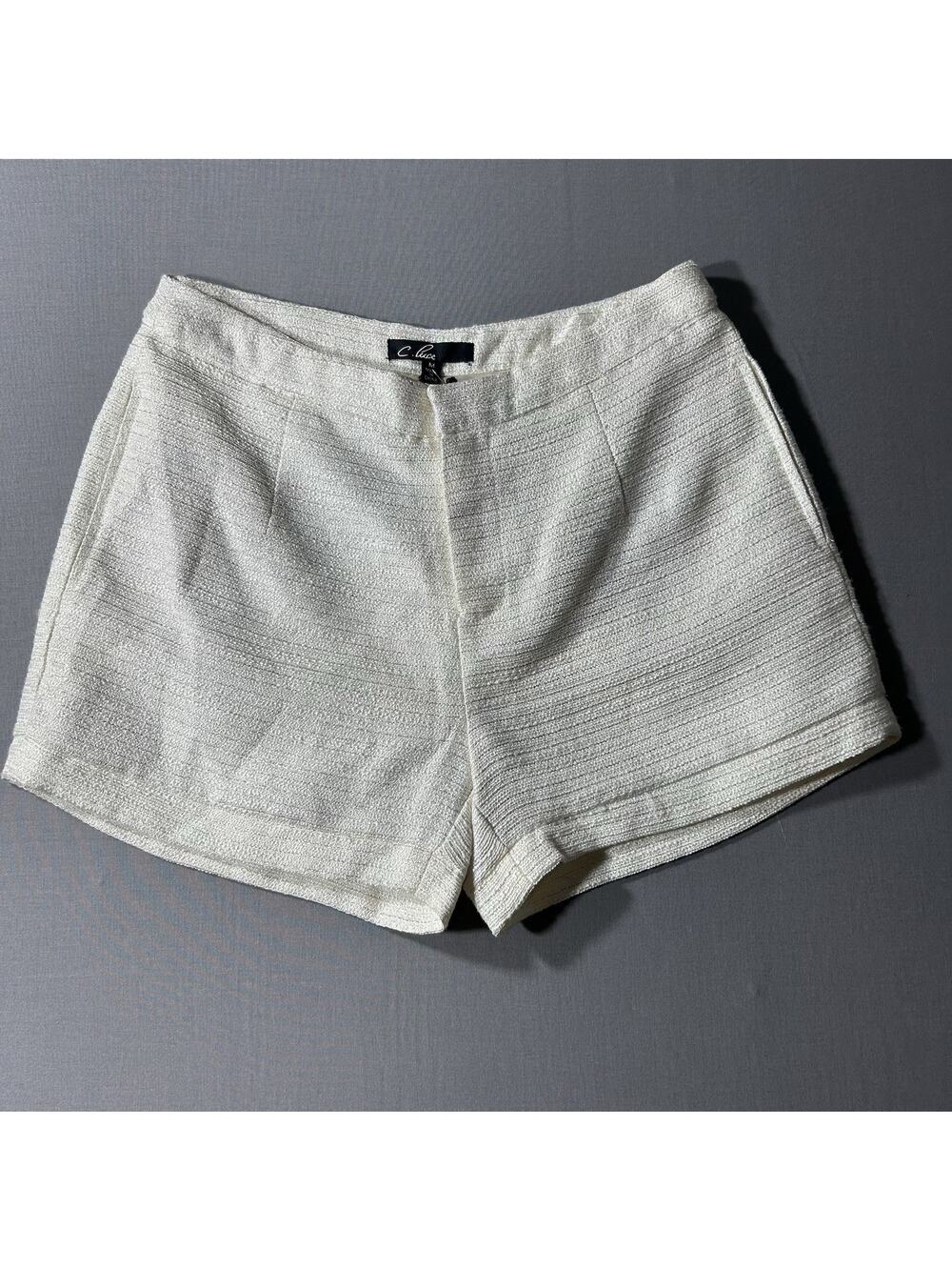 C. Luce Cream Textured Shorts Medium New With Tags |NWT|